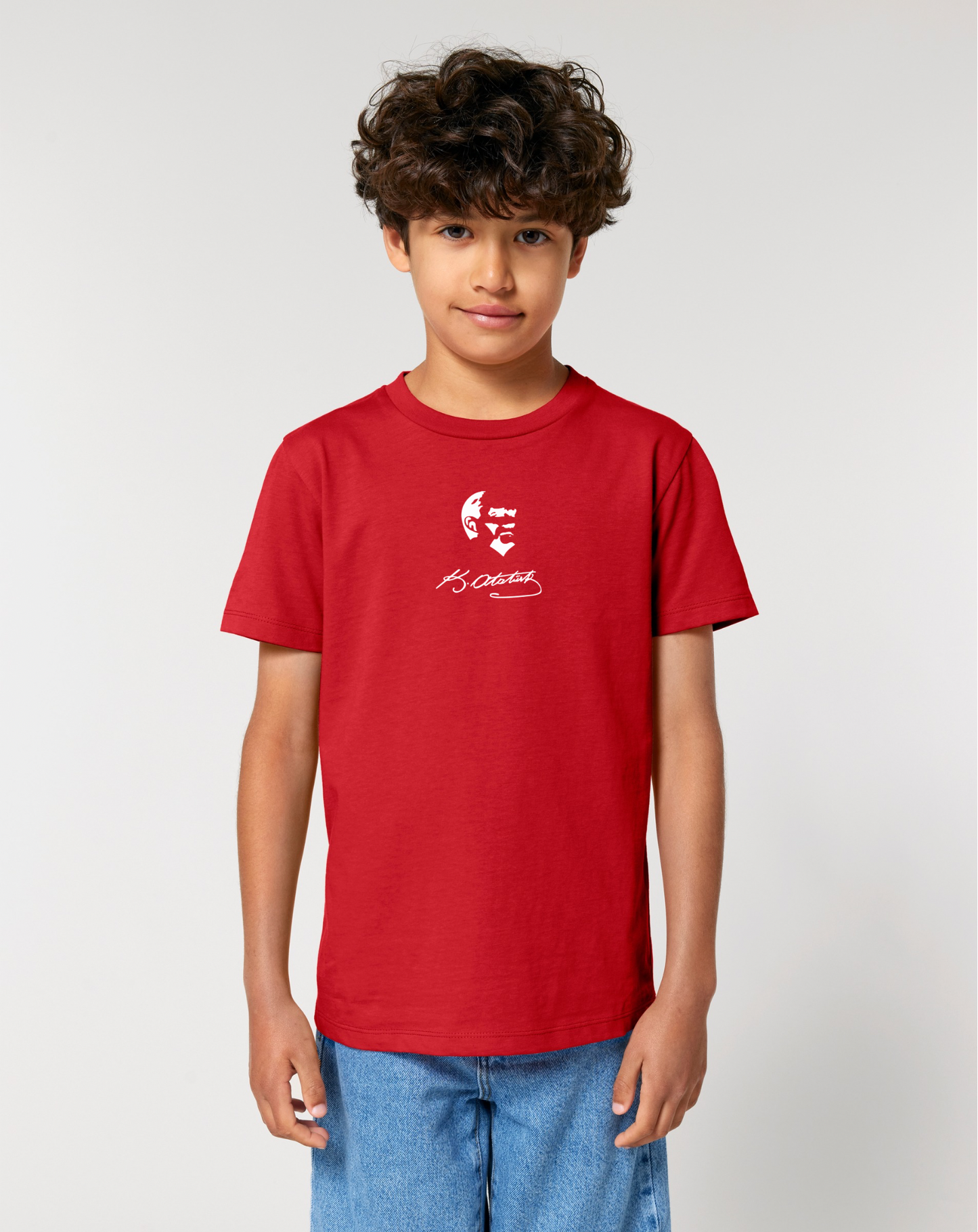 Mustafa Kemal Atatürk Imzali Resmi 3-14 Jahren Unisex