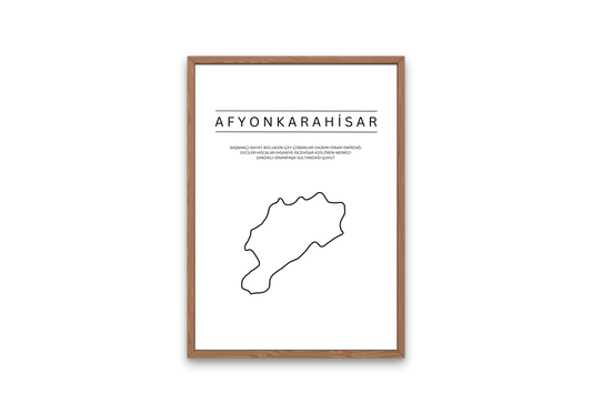 Afyonkarahisar Poster  - DIN A3 Poster (hochformat)