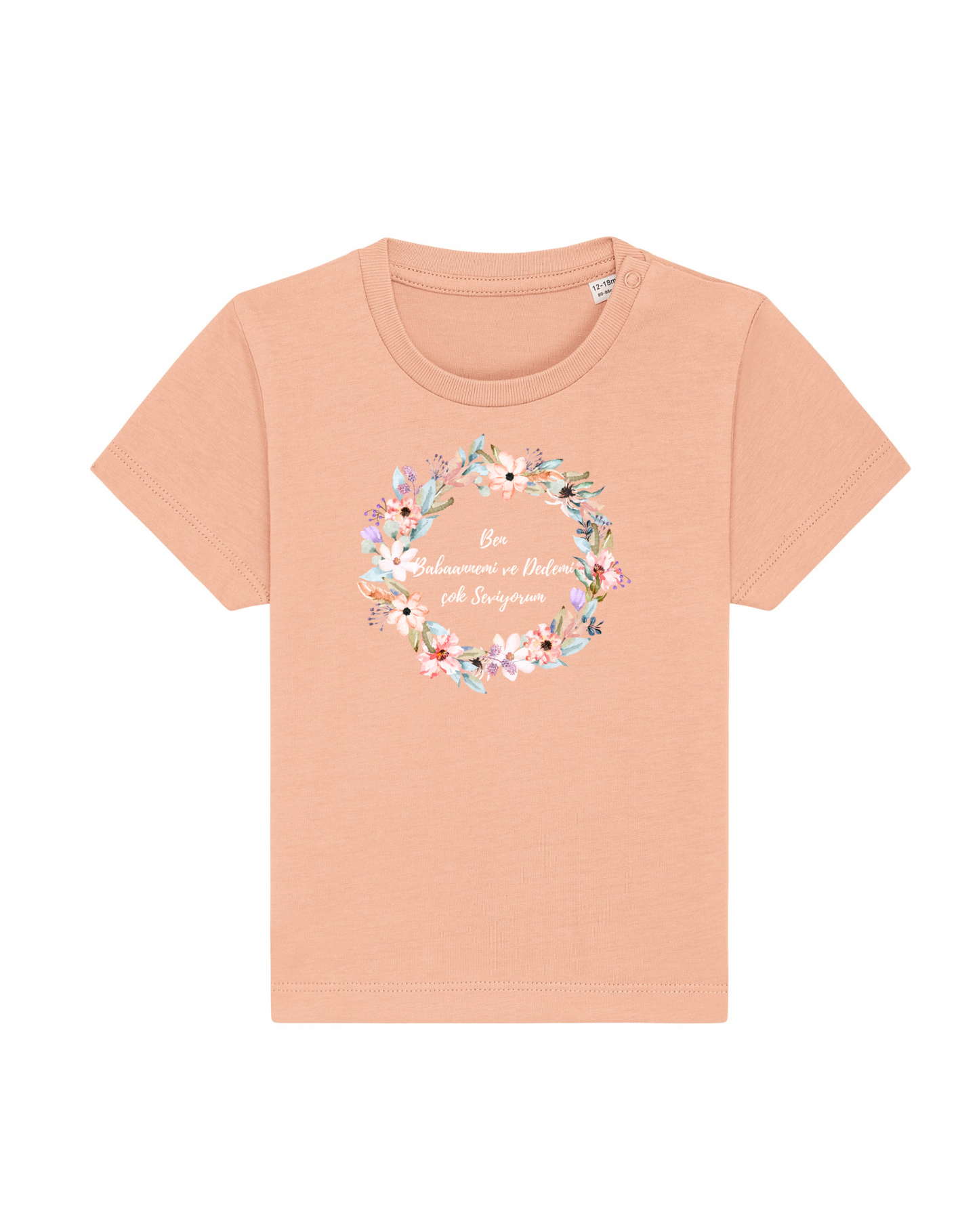 Ben Babaannemi ve Dedemi cok Seviyorum - peach 0-36 Monate