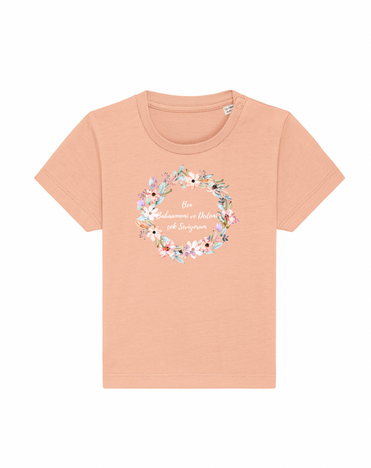 Ben Babaannemi ve Dedemi cok Seviyorum - peach 0-36 Monate