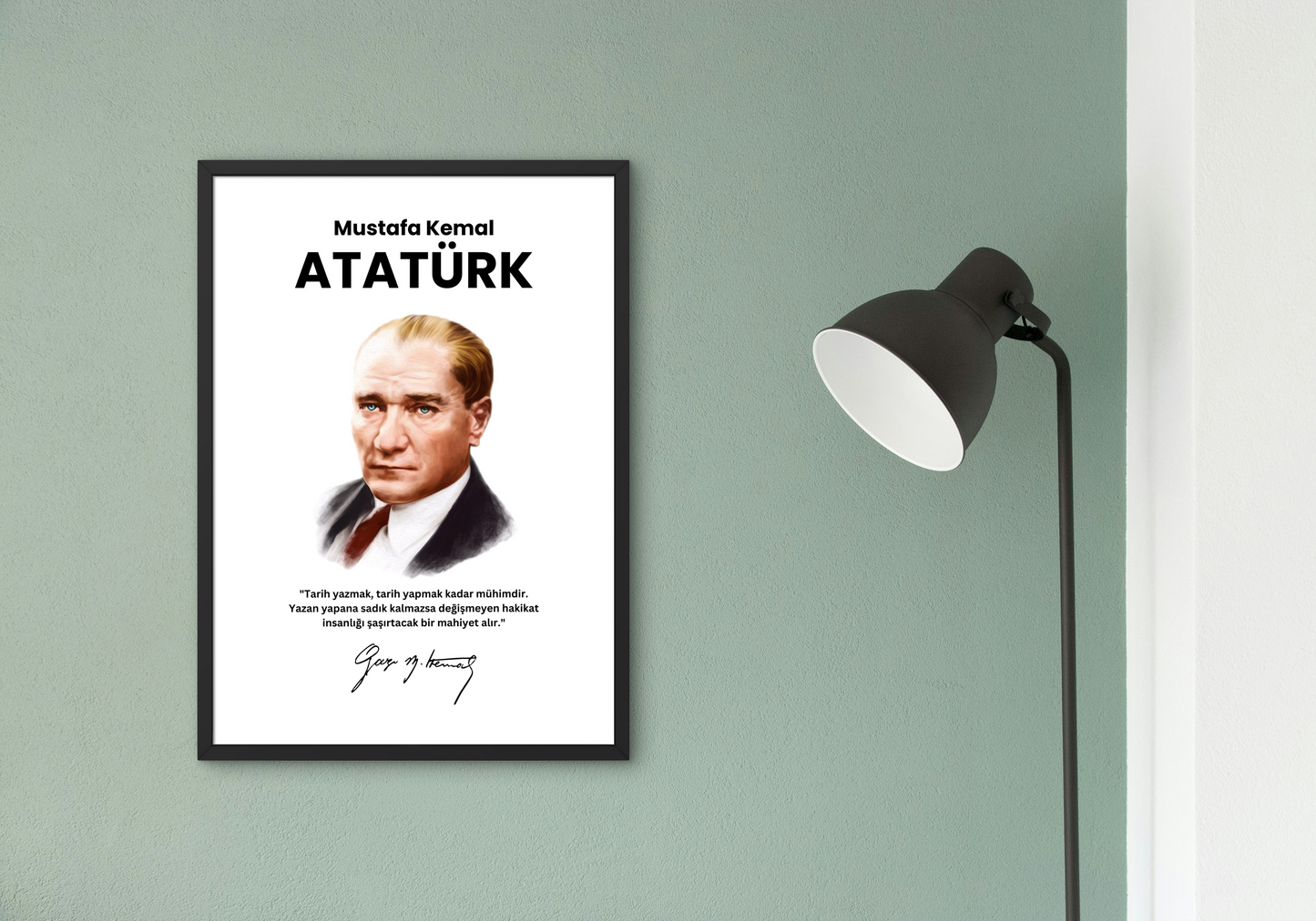 Mustafa Kemal Atatürk  - DIN A4 Poster (hochformat)