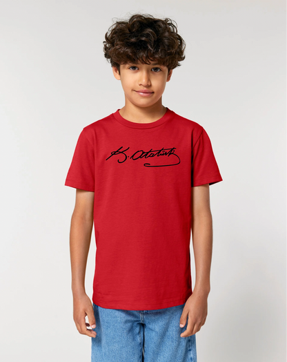 Mustafa Kemal Atatürk Imza 3-14 Jahren Unisex
