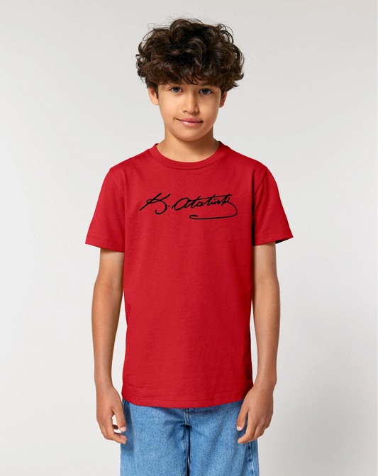 Mustafa Kemal Atatürk Imza 3-14 Jahren Unisex