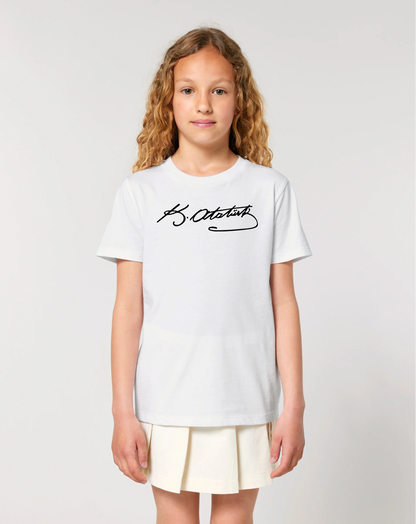Mustafa Kemal Atatürk Imza 3-14 Jahren Unisex
